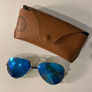 Ray-Ban Mirrored Aviator Sunglasses